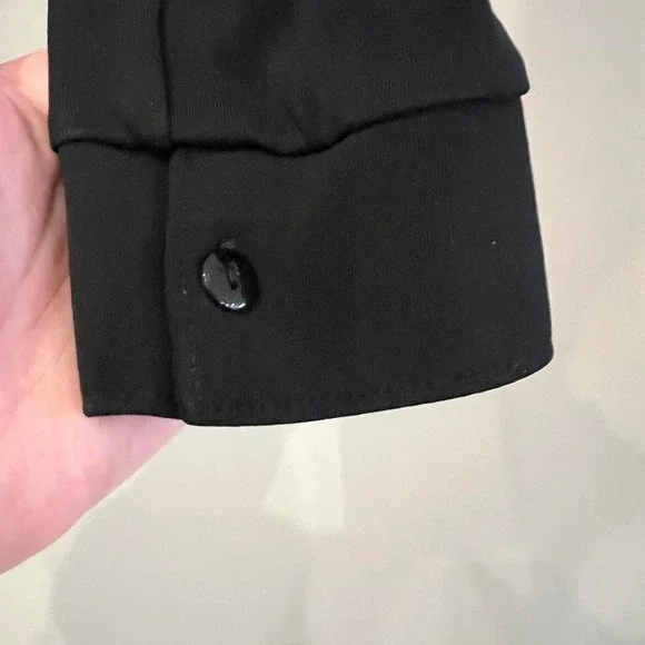 2 Pc Moda Intll Y2K Pants Bodysuit XS/S Black Going Out Club Mob Wife - Picture 5 of 8